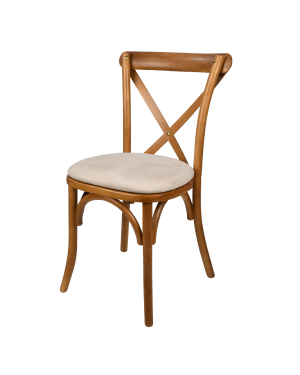 Cadeira CROSSBACK com coxim marfim
